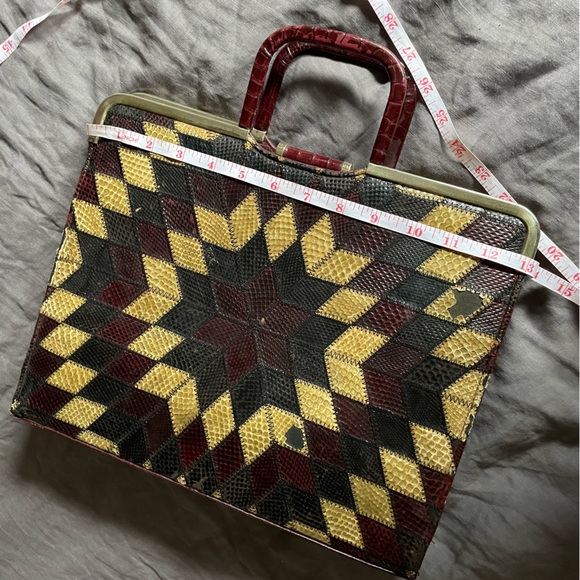 Vintage Snakeskin Doctor’s Bag Handbag - Picture 7 of 10